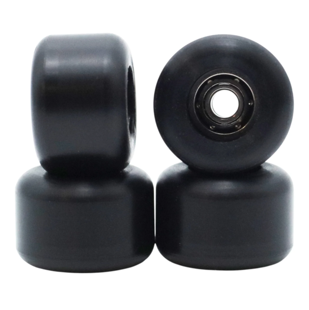 Flatface G9 Dual Bearing Fingerboard Wheels Black Pro