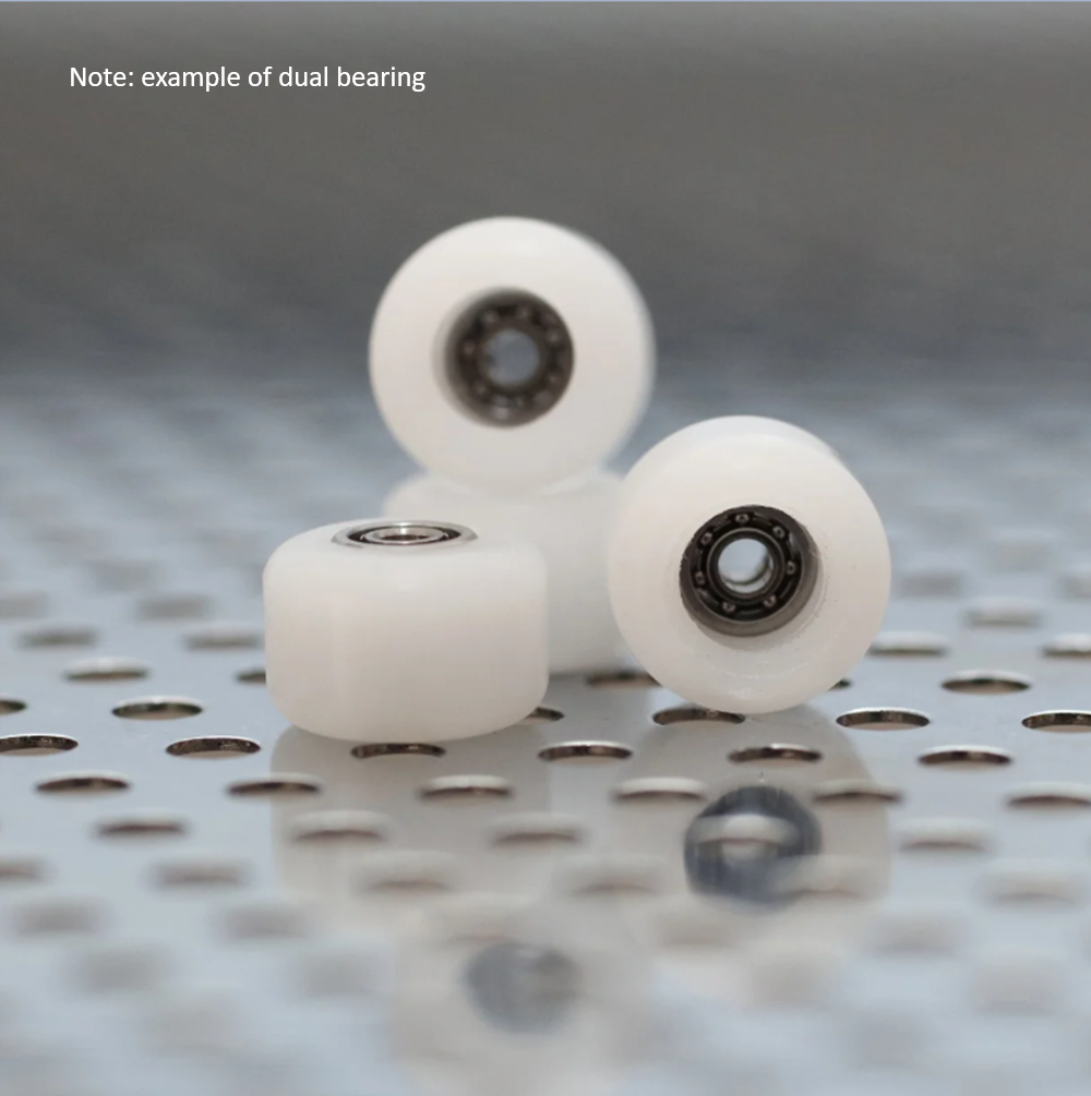 Flatface G9 Dual Bearing Fingerboard Wheels CandySwirl LTD