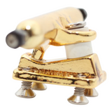 Flatface Blistered Dual Bearing Fingerboard Trucks Gold 34mm