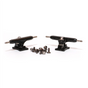Flatface Fire Fingerboard Trucks Black 32mm