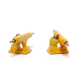 Flatface Fire Fingerboard Trucks Yellow 32mm