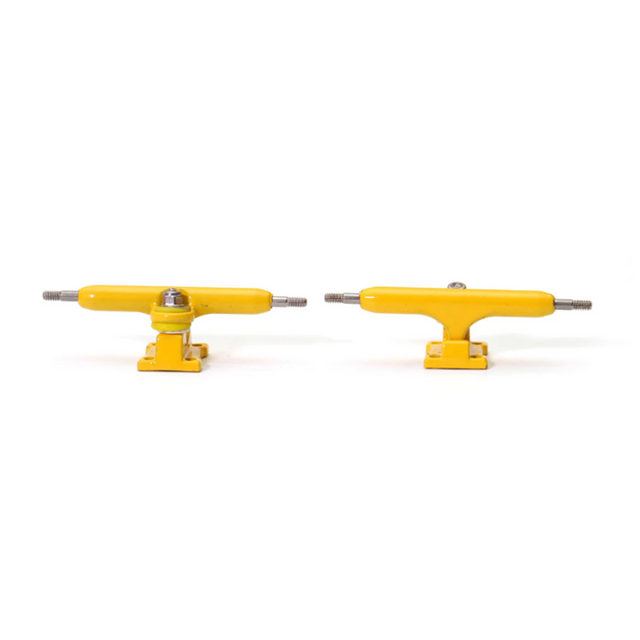 Flatface Fire Fingerboard Trucks Yellow 34mm