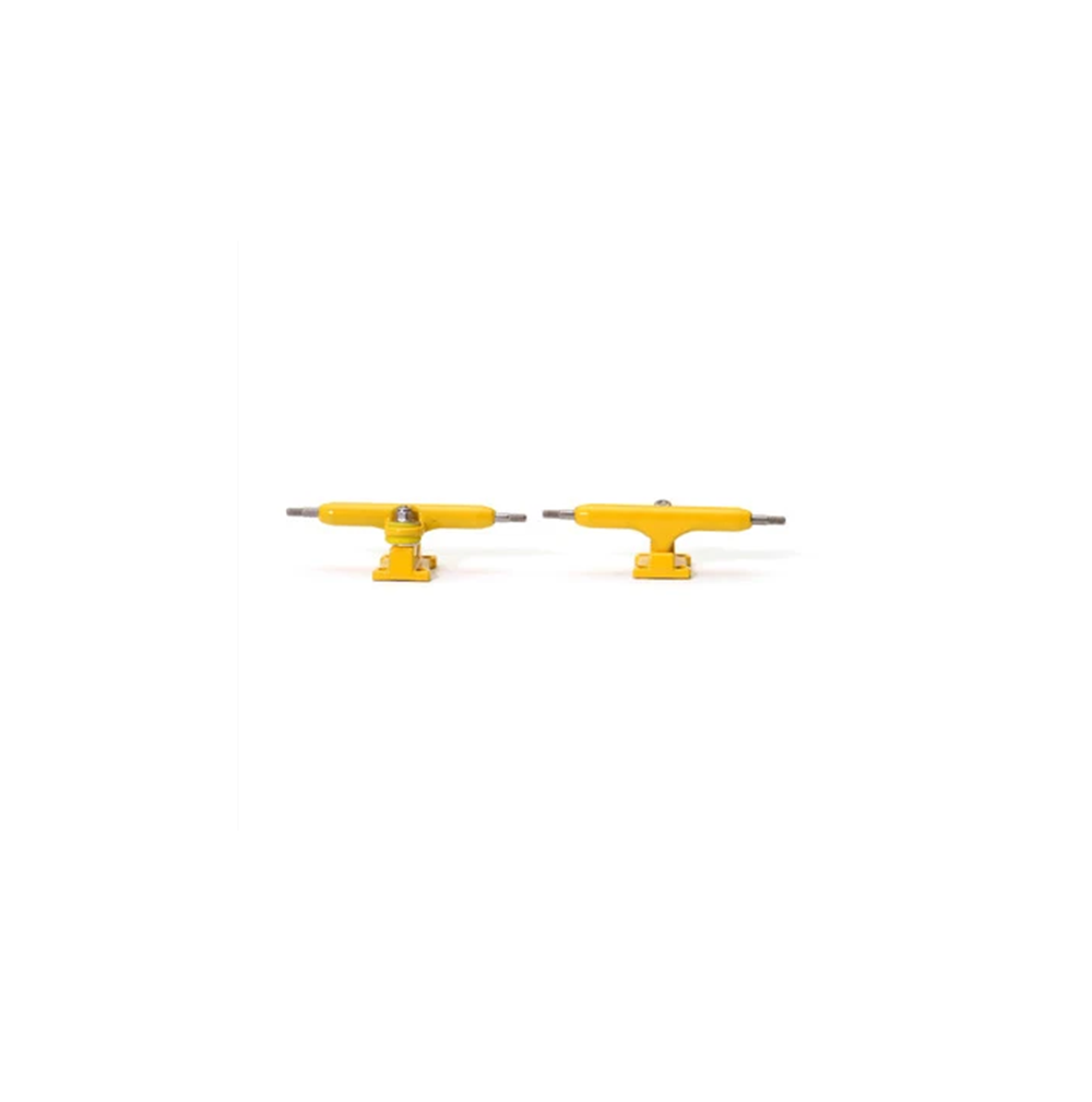 Flatface Fire Fingerboard Trucks Yellow 34mm