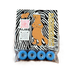 Flatface Blistered Blackriver Fingerboard Wheels Urethane Blue Gold 72d Ultra V5