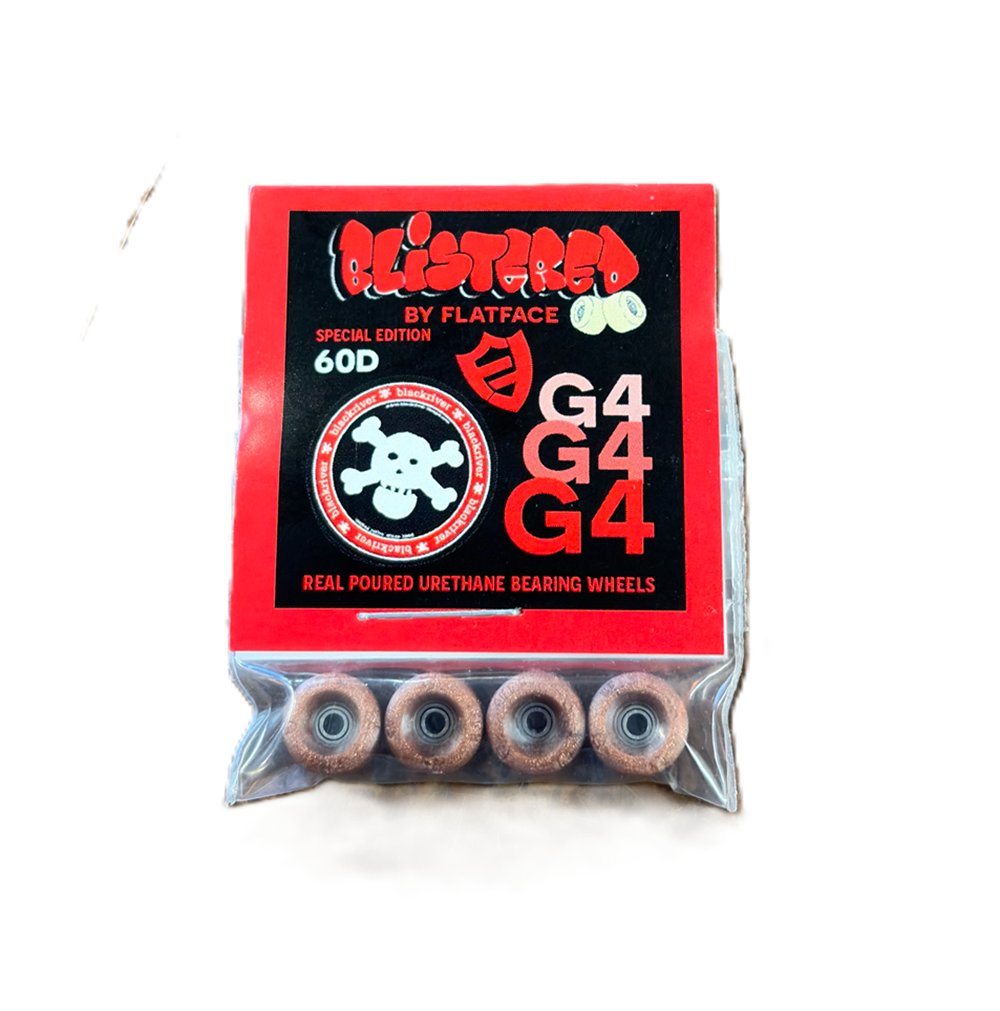 Flatface Blistered Blackriver Fingerboard Wheels Urethane Copper 72d Ultra G4