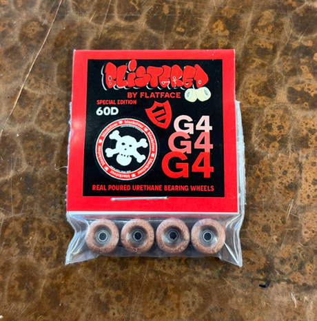 Flatface Blistered Blackriver Fingerboard Wheels Urethane Copper 72d Ultra G4