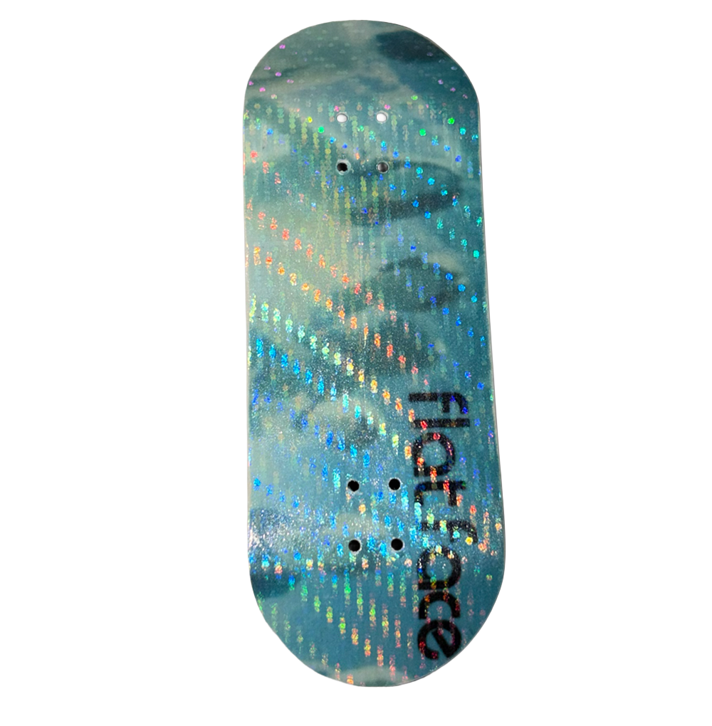 Flatface G16 Fingerboard Deck Holographic Canada Green 33.6mm Non-Wear