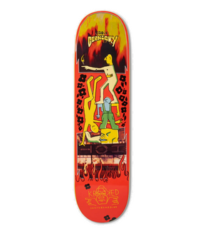 Krooked Cernicky Hot Skateboard Deck Red 8.25x14.38