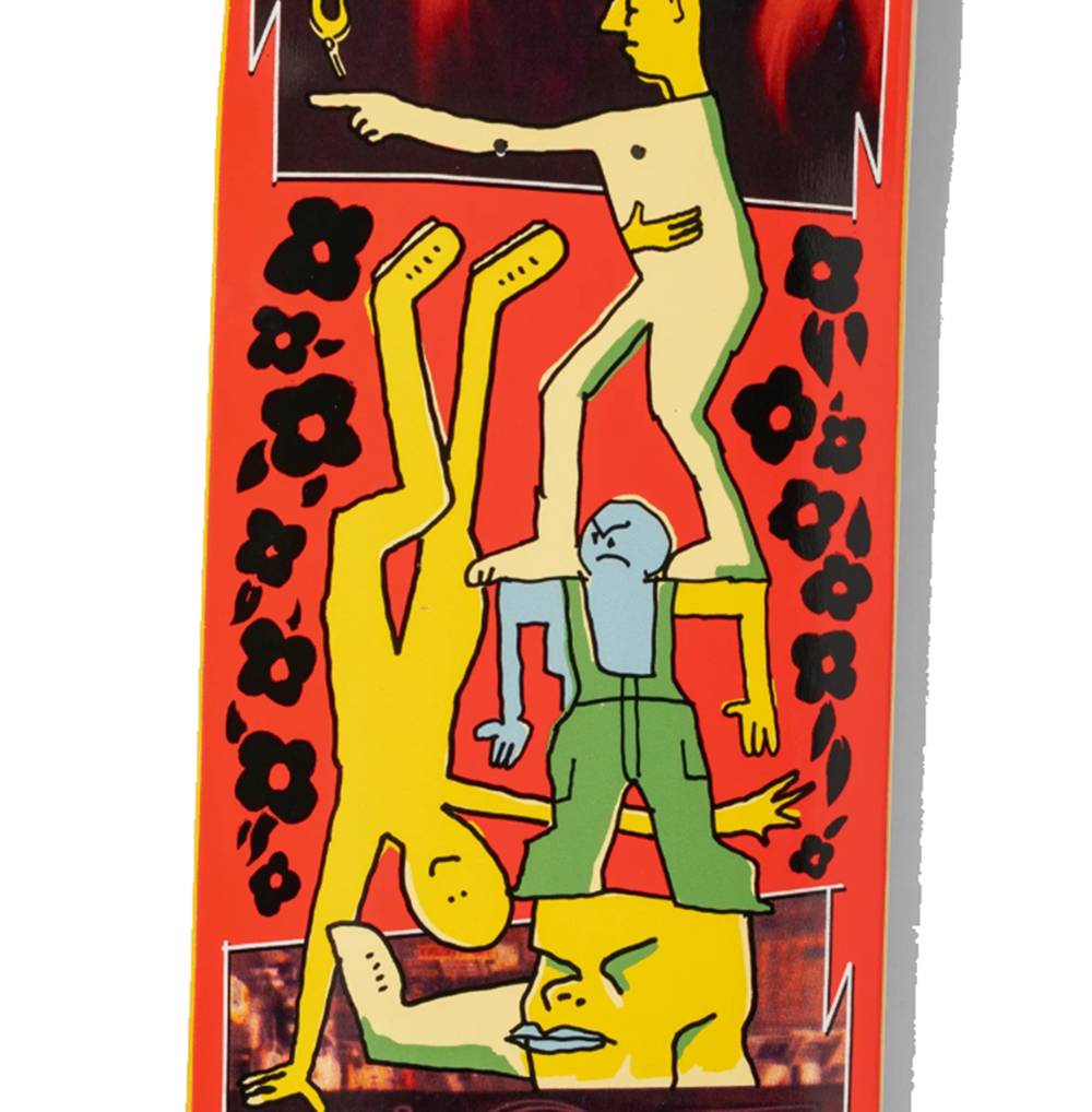 Krooked Cernicky Hot Skateboard Deck Red 8.25x14.38