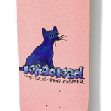 Krooked Comer Kat Skateboard Deck Pink Sparkle 8.38x14.5wb
