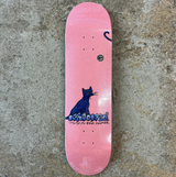 Krooked Comer Kat Skateboard Deck Pink Sparkle 8.38x14.5wb