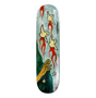 Krooked Firebirds Skateboard Deck Teal 8.5TFx13.7WB