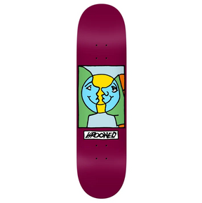 Krooked EzRider MoonSmile Skateboard Deck Red 8.25x14.3WB