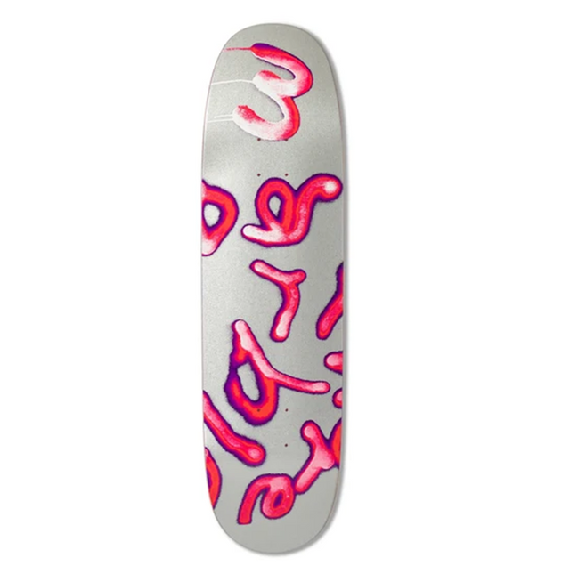 There Marbie Soup Skateboard Deck Silver Pink 8.5x14