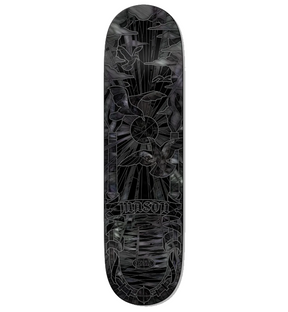 Real Mason Black Sun Cathedral Skateboard Deck Black Silver 8.25x14.38WB