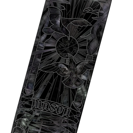 Real Mason Black Sun Cathedral Skateboard Deck Black Silver 8.25x14.38WB