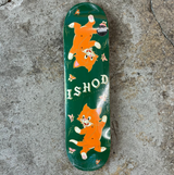 Real Ishod Kitten Slick Twin Tail Skateboard Deck Green 8.3x14.4WB