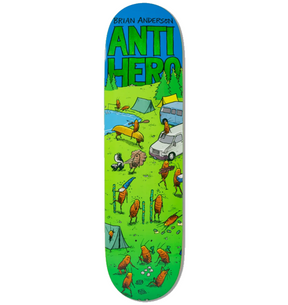 Anti Hero BA Roached Out II Skateboard Deck Green Blue 8.5x14.25WB