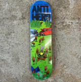 Anti Hero DAAN Roached Out II Skateboard Deck Green Blue 8.28x14.12WB