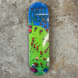 Anti Hero Raney Roached Out II Skateboard Deck Green Blue 8.62x14.75WB