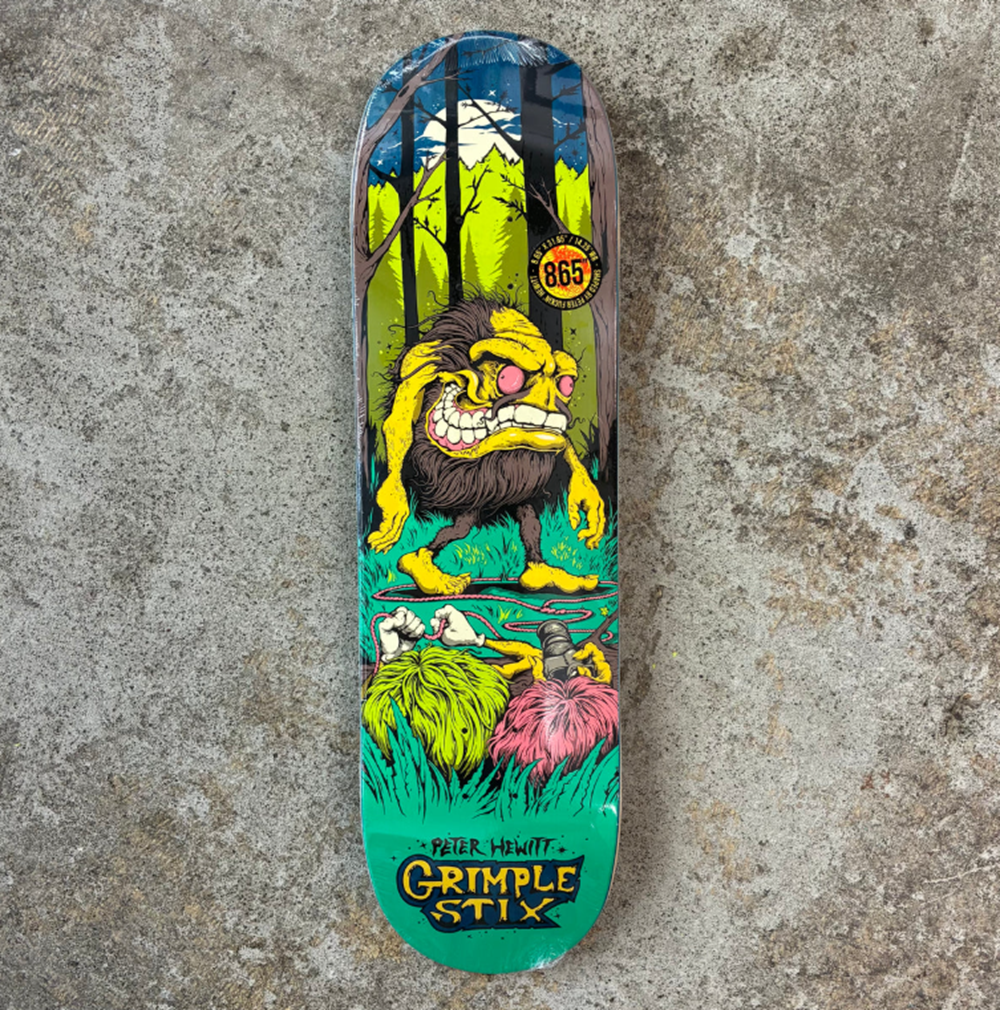 Anti Hero Hewitt Gryptids Skateboard Deck Green 8.6x14.25WB
