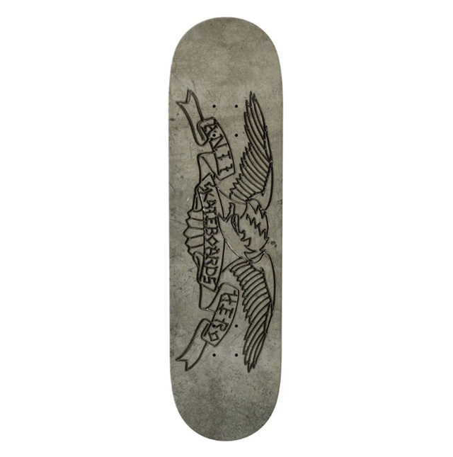 Anti Hero Treasure Island Eagle Skateboard Deck Gray 8.25x14WB