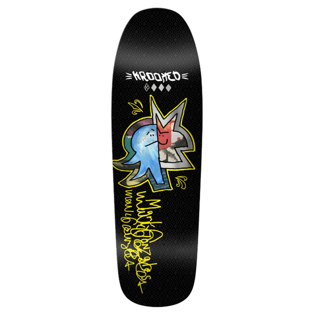 Krooked Gonz Signature Skateboard Deck Black 9.81x14.37WB