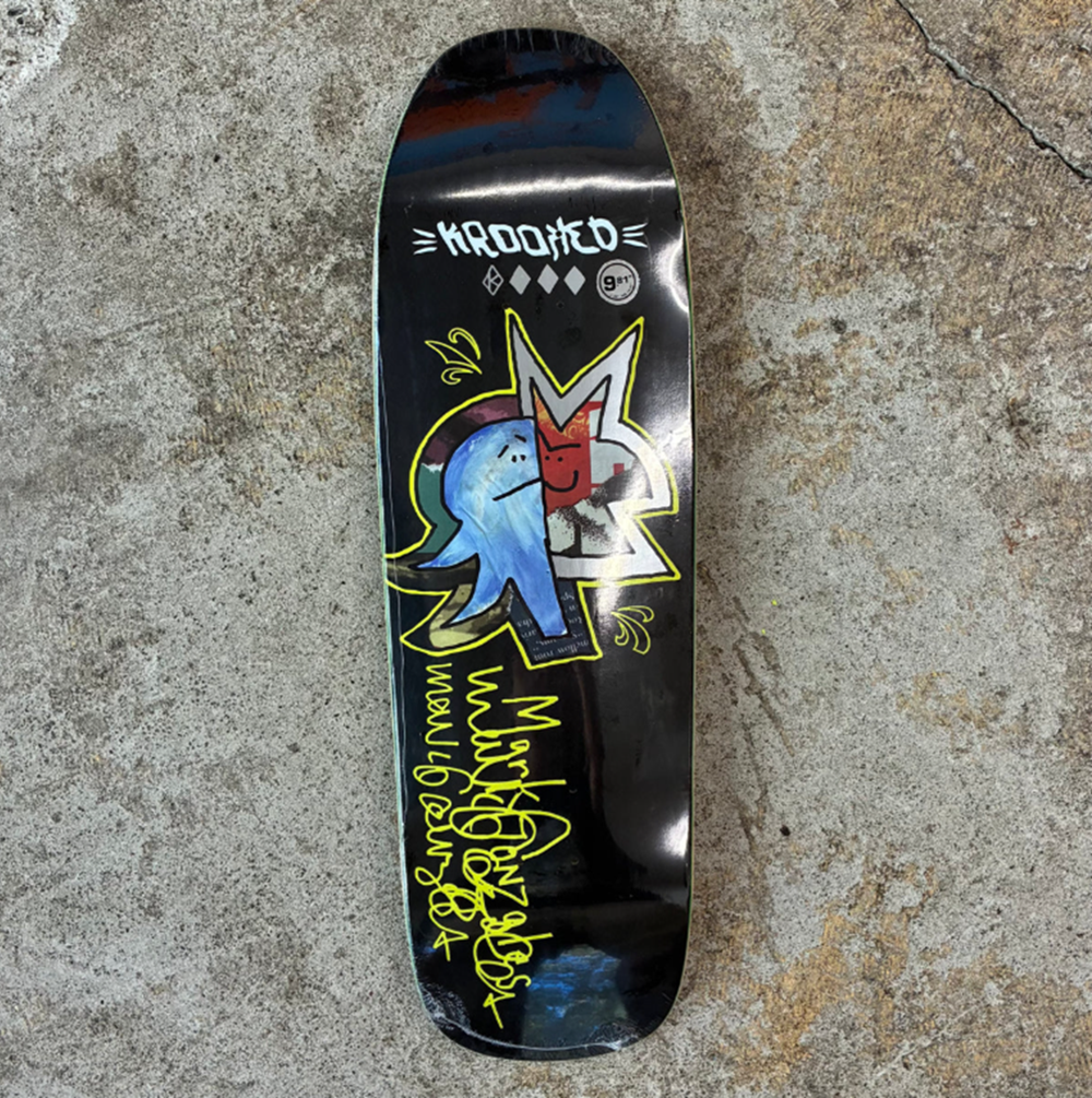Krooked Gonz Signature Skateboard Deck Black 9.81x14.37WB