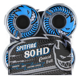 Spitfire 80HD Conical Full Wheels Set Clear Blue 58mm