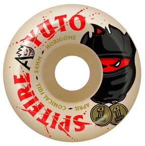 Spitfire x April Yuto Con Full Wheels Set White Red 54/99d
