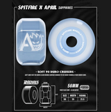 Spitfire x April Sapphire Wheels Set Clear Grey 56/90d