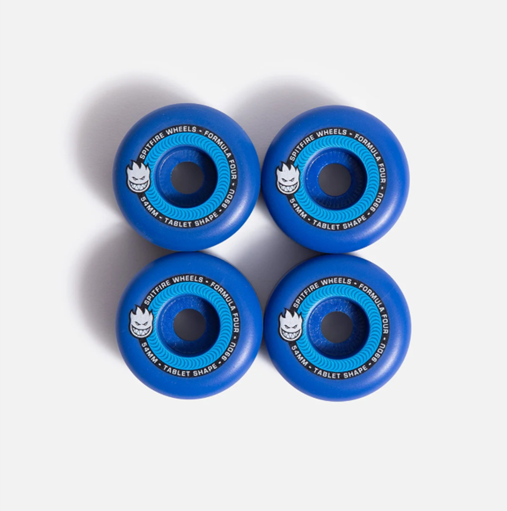 Spitfire F4 Tablets Skate Wheels Set Blue 54/99d