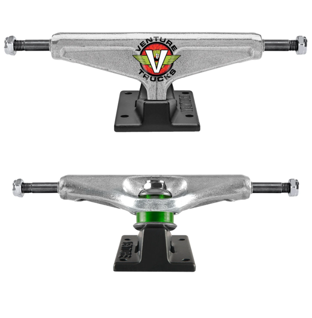 Venture Loose Bloodshot Trucks Black Silver 5.6 Set