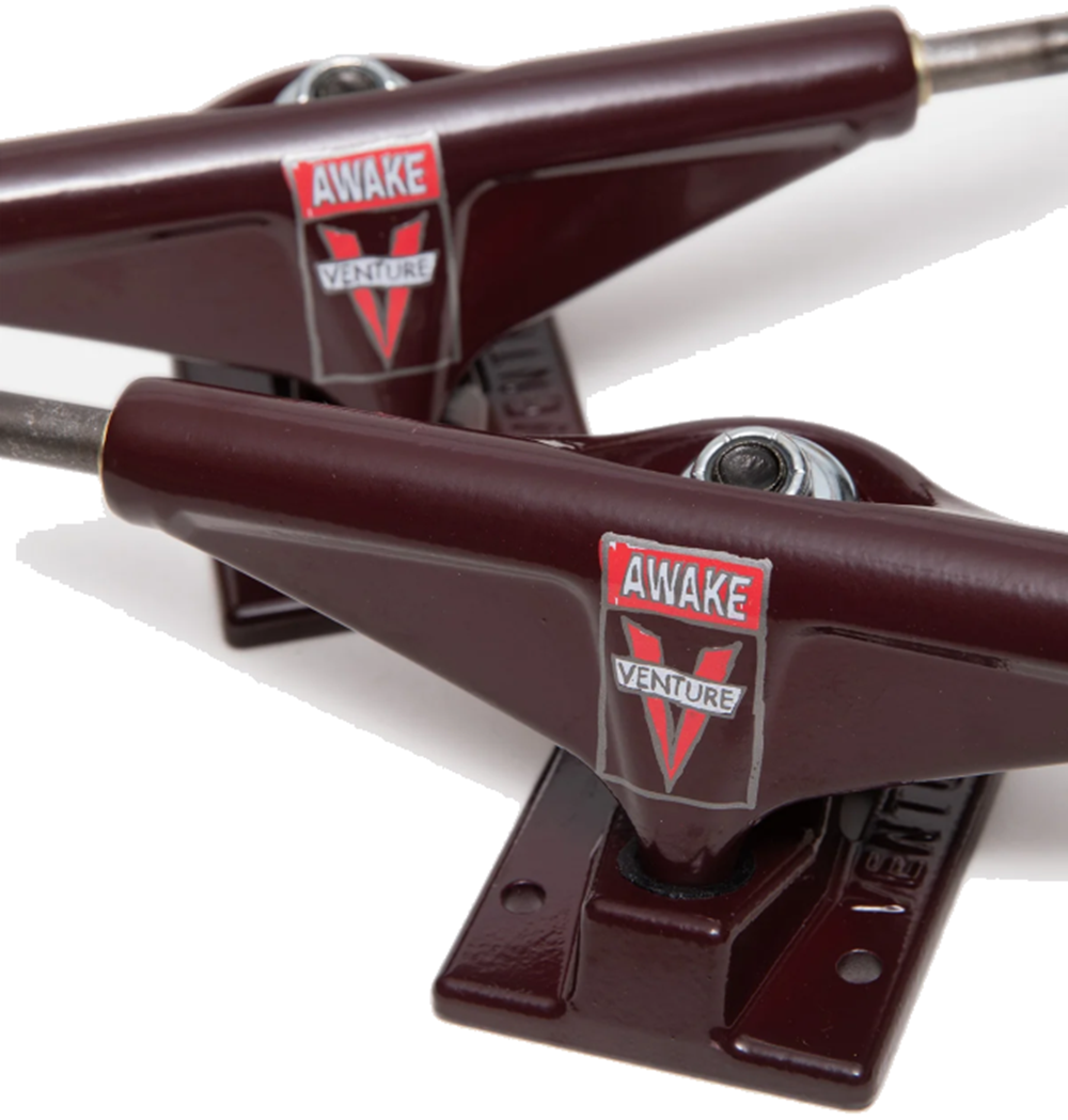 Venture Scribble Awake Trucks Maroon 5.6 Set