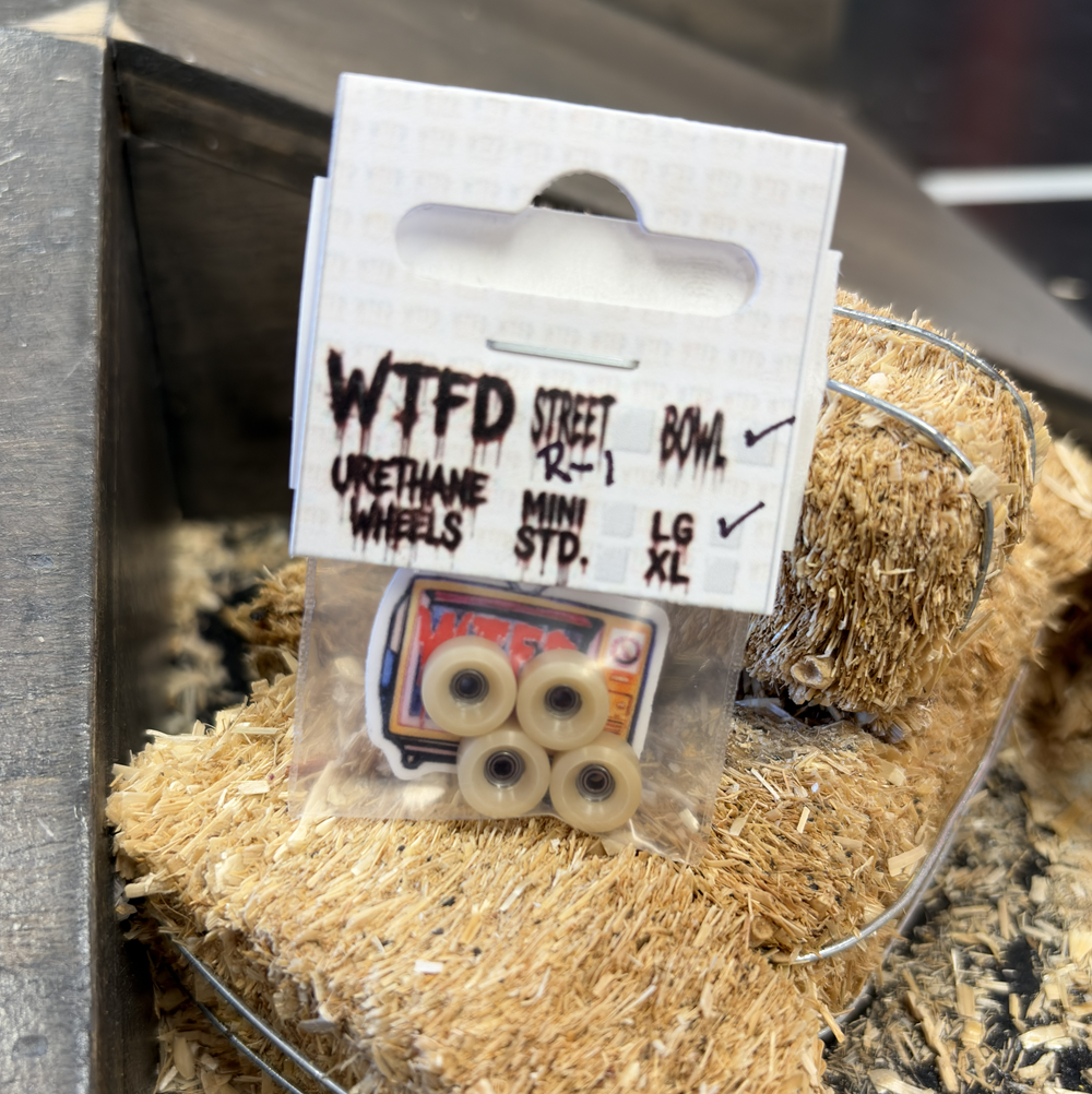 WTFD R1 Bowl Fingerboard Wheels Tan LG 8mx5m 60d