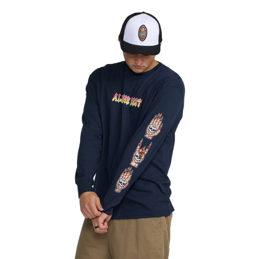 1910 Arrows in the Dark LS Tee Navy