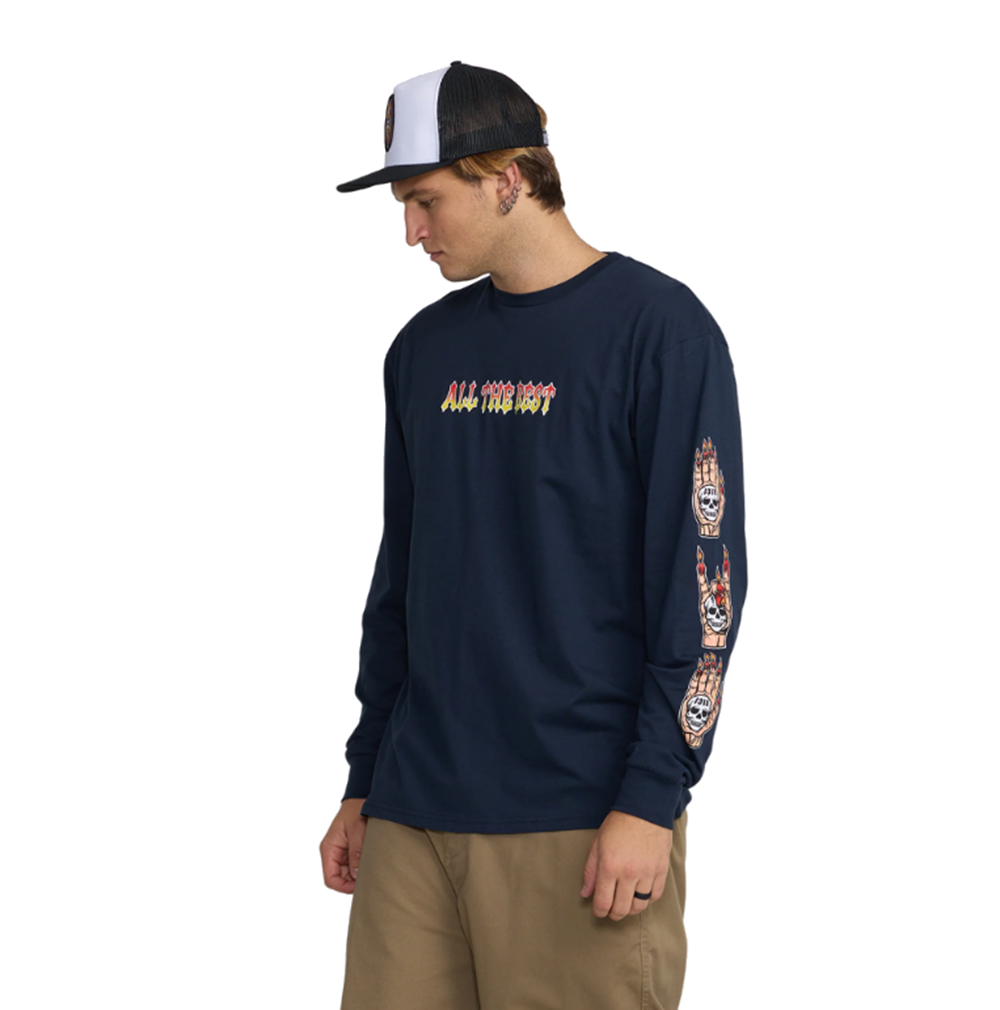 1910 Arrows in the Dark LS Tee Navy