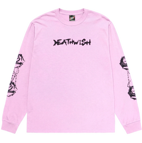 Deathwish Bed of Roses LS Tee Pink