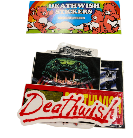 Deathwish Assorted Sticker Pack Assorted Colors 7pieces