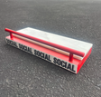 Social Marble Rail Combo FIngerboard Obstical Red 5x12
