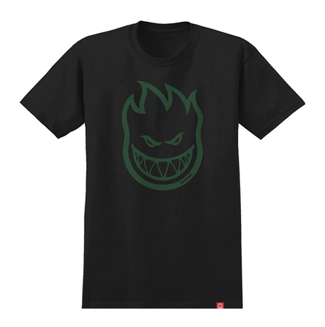 Spitfire Bighead SS TShirt Black Green Large