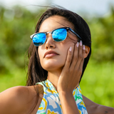 Abaco Montana Polarized Gloss Black Deep Blue Mirror