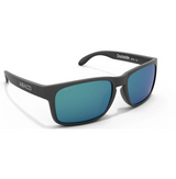 Abaco Dockside Polarized Matte Black Carribean Blue Mirror