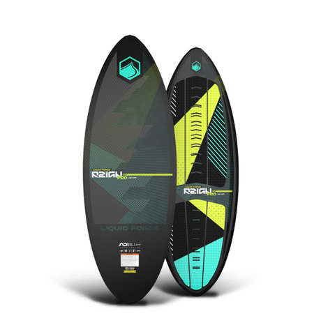 Liquid Force Reign Wake Surf Black Green 56"