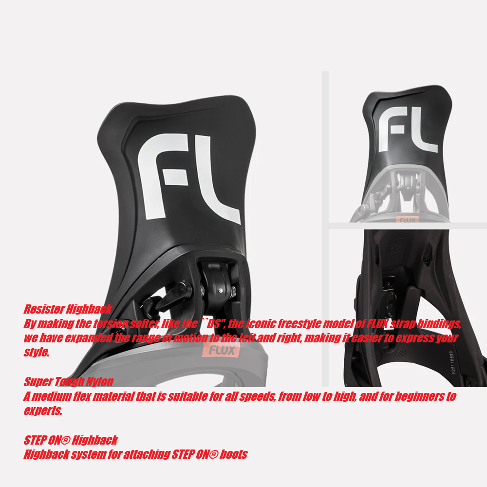 Flux StepON Snowboard Bindings Beige Medium