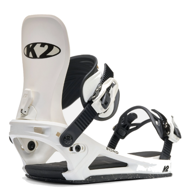 K2 Bond Snowboard BIndings 2627 White Large