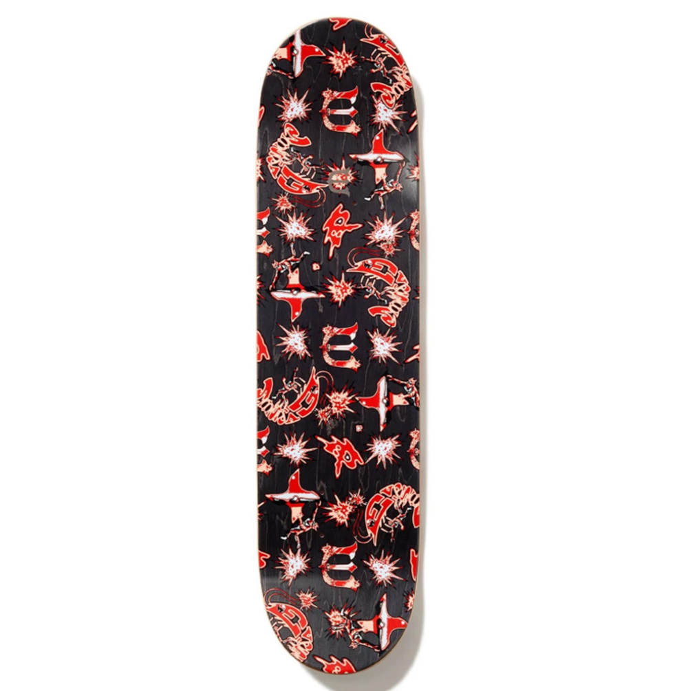 Evisen Mr Shrimp Skateboard Deck White Red 8.38x14.25WB
