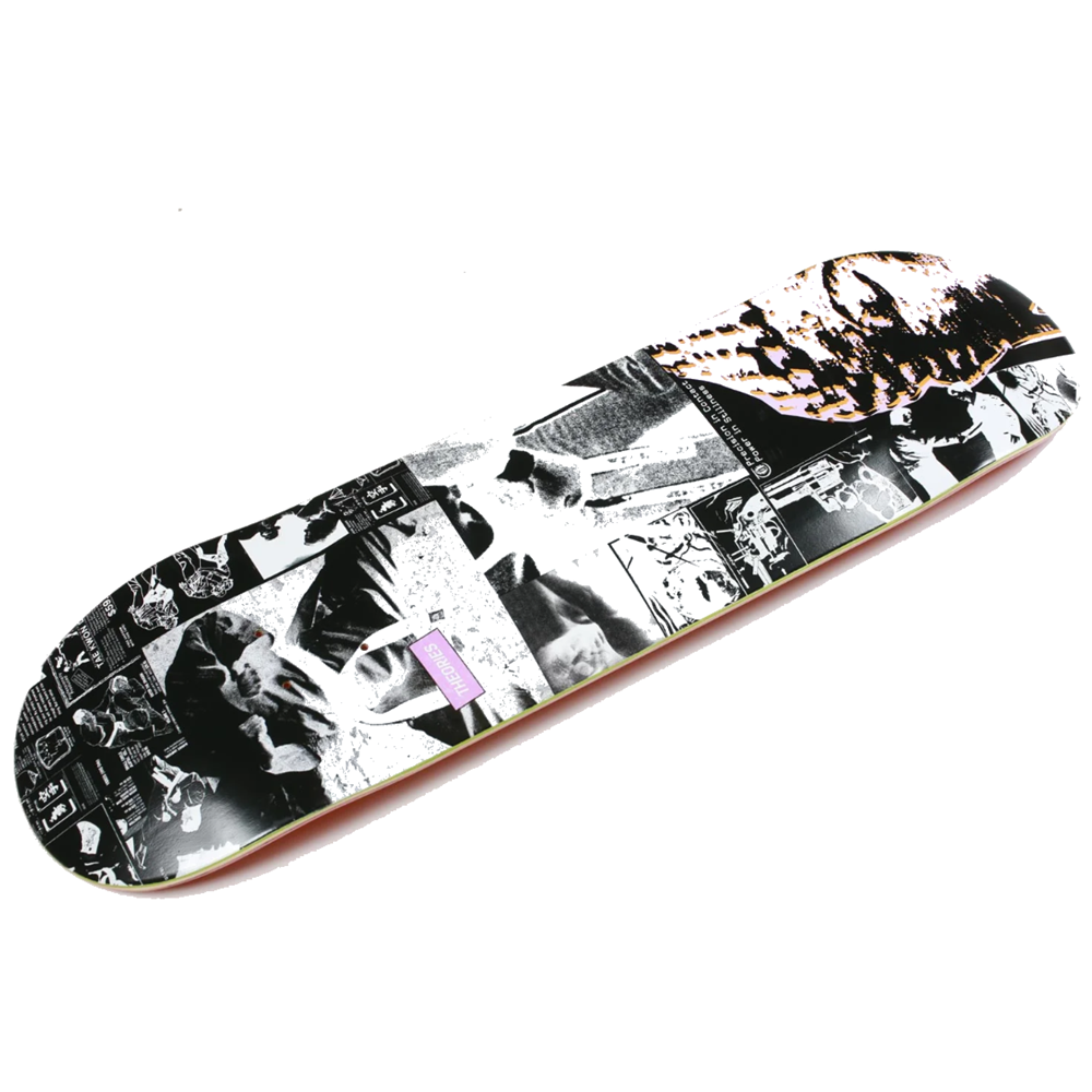 Theories Kumite Skateboard Deck White Black 8.5x14.5WB