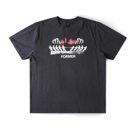 Former Engineered SS Tshirt Washed Black L