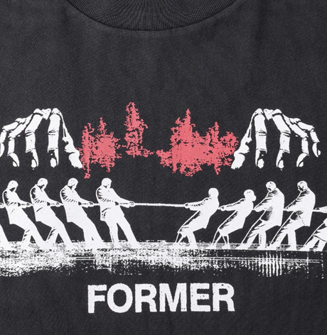 Former Engineered SS Tshirt Washed Black